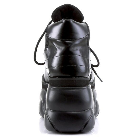 NEW DEMONIA - BOXER 01 Cyberpunk Unisex Black Platform Sneakers - Picture 4 of 4